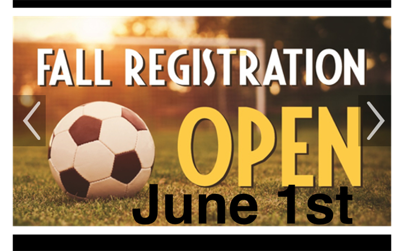 Fall REGISTRATIONS OPENS DEC 1st 